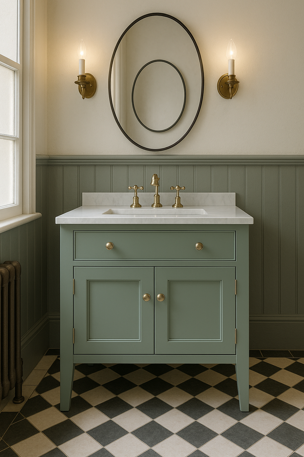 Painted Bathroom Vanity